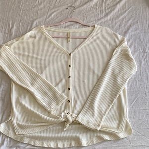 Cream lounge shirt